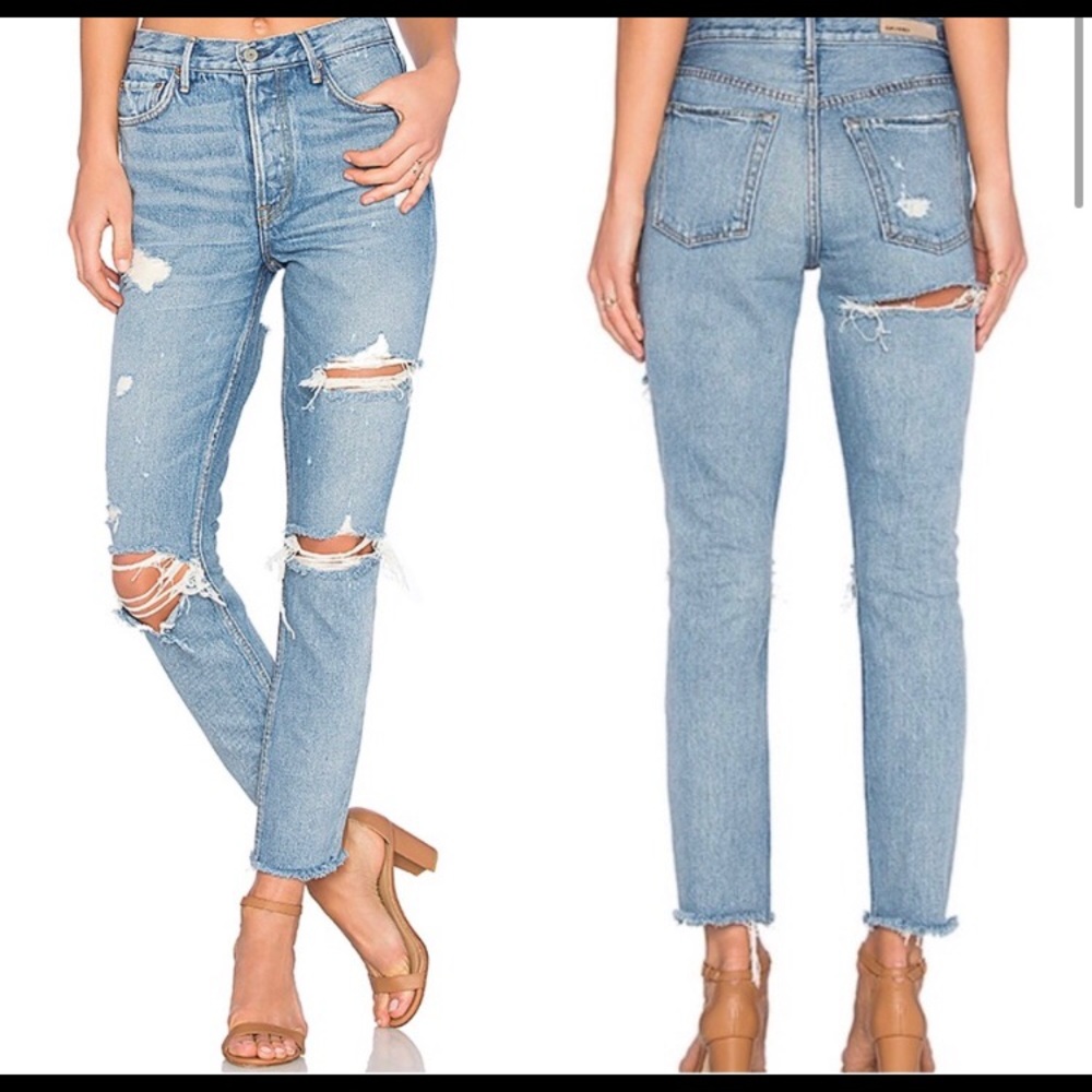 GRLFRND the Karolina skinny leg high waist jean